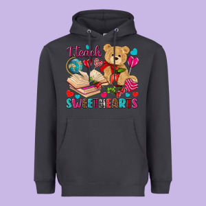 I Teach Sweethearts Heavyweight Hoodie Designed By Nancycooperartshop