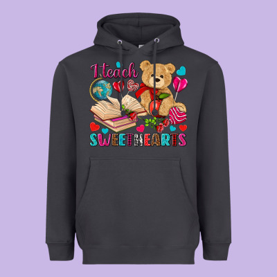 I Teach Sweethearts Heavyweight Hoodie Designed By Nancycooperartshop
