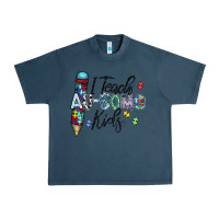 Midnight Navy i teach au some kids Urban Heavy Tee - CowhideDigitalArt