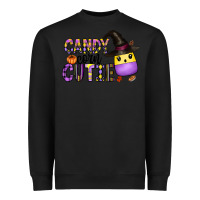 Black Candy Corn Cutie Heavyweight Sweatshirt - CowhideDigitalArt