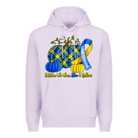 Lilac october we wear blue and yellow with pumpkins Premium Hoodie - Artiststas