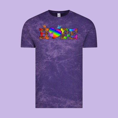 Lgbtq Heart And Hope Vintage Tee Designed By Hra Design Shop