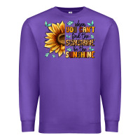 Purple when you can't find the sunshine be the sunshine Premium Sweatshirt - MaliasSmallBusiness