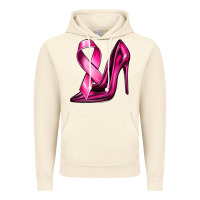 Vintage Artic Breast Cancer Ribbon and Heels Vintage Hoodie - texasbilliewilder