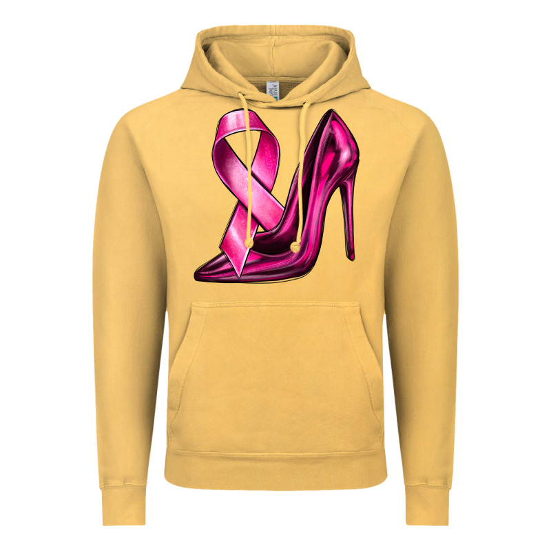 Breast Cancer Ribbon And Heels Vintage Hoodie by texasbilliewilder | Teevron