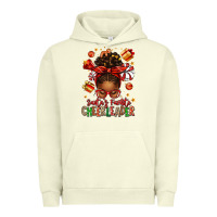 Pigment Pistachio santa's favorite cheerleader afro messy bun Urban Hoodie - texasbilliewilder