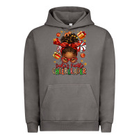 Pigment Tornado santa's favorite cheerleader afro messy bun Urban Hoodie - texasbilliewilder