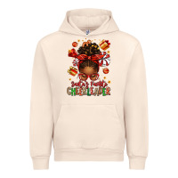 Sandshell santa's favorite cheerleader afro messy bun Urban Hoodie - texasbilliewilder