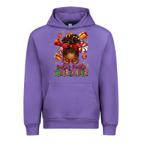 Tulip santa's favorite cheerleader afro messy bun Urban Hoodie - texasbilliewilder