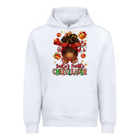 White santa's favorite cheerleader afro messy bun Urban Hoodie - texasbilliewilder