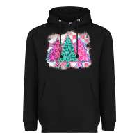 Black christmas leopard trees Heavyweight Hoodie - MaliasSmallBusiness