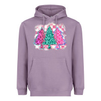 Lavender christmas leopard trees Heavyweight Hoodie - MaliasSmallBusiness