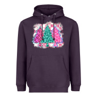 Plum christmas leopard trees Heavyweight Hoodie - MaliasSmallBusiness