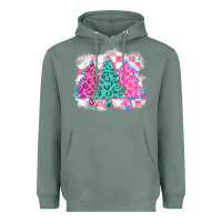 Sage christmas leopard trees Heavyweight Hoodie - MaliasSmallBusiness