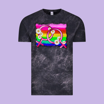 Lgbtq Gender Lesbian Symbol Vintage Tee Designed By Hra Design Shop