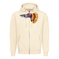 Sandshell Guppy Fish Zipper Hoodie - LillyAllenDesigns