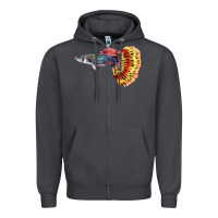 Smoke Guppy Fish Zipper Hoodie - LillyAllenDesigns
