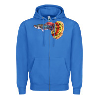 True Royal Guppy Fish Zipper Hoodie - LillyAllenDesigns