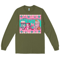 Army Green pink christmas coffee Long Sleeve Tee - Jasminsmagicworld