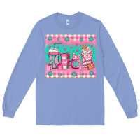 Colony Blue pink christmas coffee Long Sleeve Tee - Jasminsmagicworld