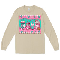 Mushroom pink christmas coffee Long Sleeve Tee - Jasminsmagicworld