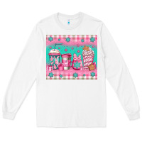 White pink christmas coffee Long Sleeve Tee - Jasminsmagicworld