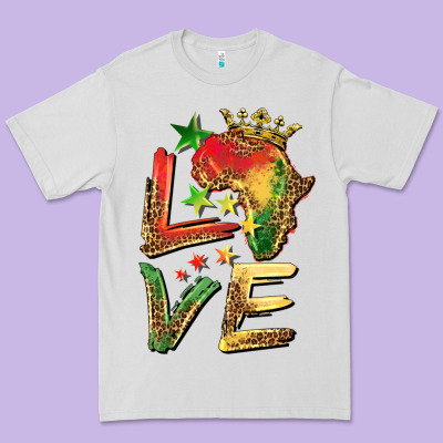 Juneteenth Love Premium Tee Designed By Barkaloodesign
