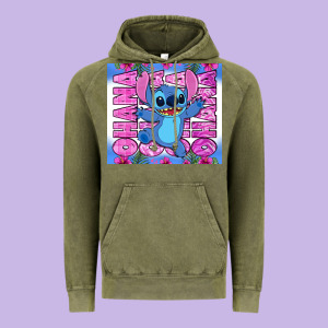 Stitch Ohana Vintage Hoodie Designed By Zillion Design Studio