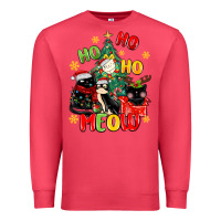 Cardinal ho ho ho meow Premium Sweatshirt - MaliasSmallBusiness