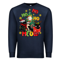Navy ho ho ho meow Premium Sweatshirt - MaliasSmallBusiness