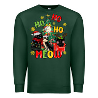 Sports Green ho ho ho meow Premium Sweatshirt - MaliasSmallBusiness