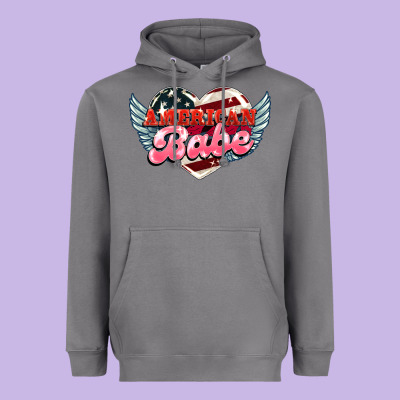 American Babe Heavyweight Hoodie Designed By Nancycooperartshop