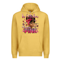 In October We Wear Pink With Afro Woman Premium Hoodie | Teevron