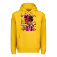 Lemon in october we wear pink with afro woman Premium Hoodie - Artiststas