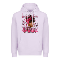 Lilac in october we wear pink with afro woman Premium Hoodie - Artiststas