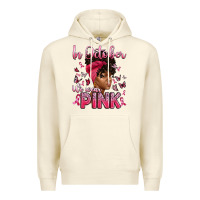 Sandshell in october we wear pink with afro woman Premium Hoodie - Artiststas