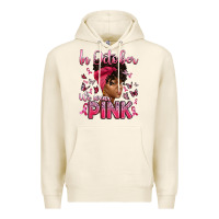 Tofu in october we wear pink with afro woman Premium Hoodie - Artiststas