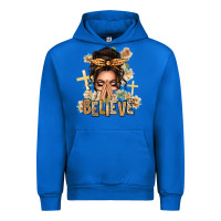 Cobalt believe praying caucasian messy bun Urban Hoodie - texasbilliewilder