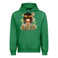 Emerald believe praying caucasian messy bun Urban Hoodie - texasbilliewilder