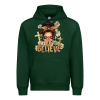 Forest Green believe praying caucasian messy bun Urban Hoodie - texasbilliewilder