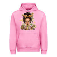 Fuchsia Pink believe praying caucasian messy bun Urban Hoodie - texasbilliewilder