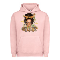 Pigment Salmon believe praying caucasian messy bun Urban Hoodie - texasbilliewilder