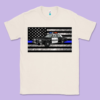 Thin Blue Line Police Car Sippy Cup Classic Tee Designed By Artiststas