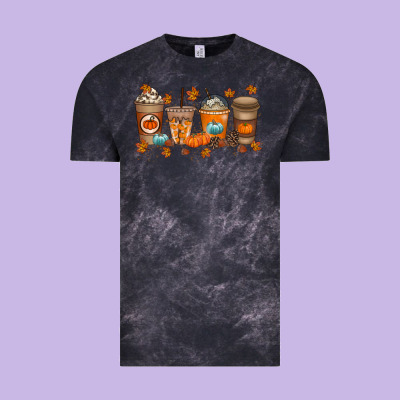 Fall Coffee Drink Vintage Tee Designed By Racoondesign