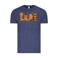 Vintage Denim Fall Coffee Drink Vintage Tee - RacoonDesign