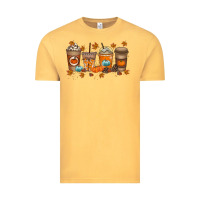 Vintage Mustard Fall Coffee Drink Vintage Tee - RacoonDesign