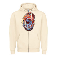 Sandshell Discus Fish Zipper Hoodie - LillyAllenDesigns