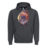 Smoke Discus Fish Zipper Hoodie - LillyAllenDesigns