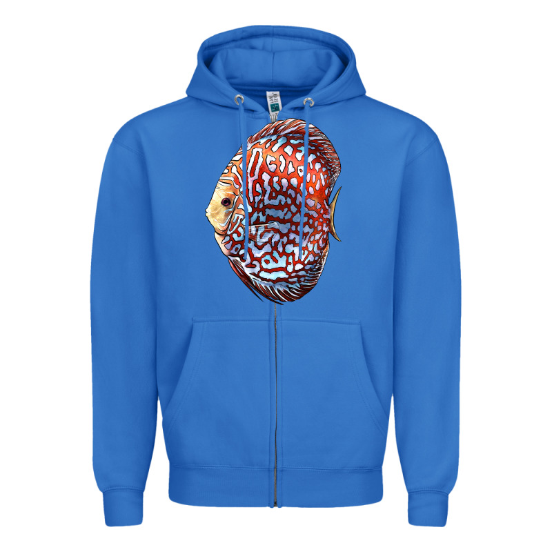 Discus Fish Zipper Hoodie by LillyAllenDesigns | Teevron