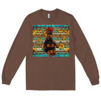 Chestnut doberman with western background Long Sleeve Tee - Artiststas
